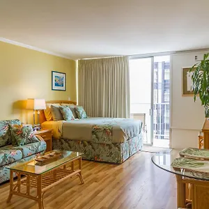 Tropical At Marine Surf Waikiki: Beachfront Oasis With Full Kitchen Apartment